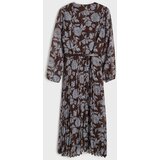 Sinsay Midi haljina s plisiranim donjim dijelom i remenom | shoptok.hr