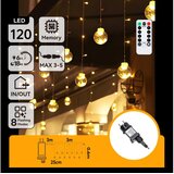 Aigostar led spoljašnji božićni lanac 120xLED/6W/230V/8 funkcija 3x0,6m IP44 topla bela+daljinski upravljač | Eponuda.com