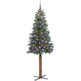  Mršavo božićno drvce Zelena 180 cm PVC i čvrsto drvo bora | shoptok.hr