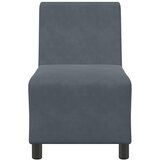  Modularna sofa bez naslona za ruke tamno siva 55 cm baršunasta | shoptok.hr