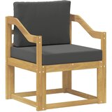 vidaXL 2 Komad Set vanjskih sofa Poliester Bijela i Antracit - bijela i antracit Nagnuto | shoptok.hr