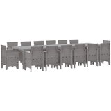  Vrtni set za objed 15 pcs Svijetlo sive, taupe Polt ratan | Eponuda.ba