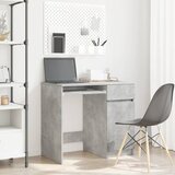 vidaXL Stol Beton sivi 86x49x76 cm Konstruirano drvo Cijene