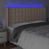  LED uzglavlje boja cappuccina 203x16x118/128cm umjetna koža | Eponuda.ba