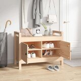  Klupa za hodnik 80 x 40 x 60 cm od masivne borovine | shoptok.hr