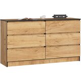 AKORD KOMODA K140 6SZ CLP OAK CRAFT, (21702945) Cene