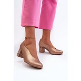 Maciejka Elegant Leather Pumps with Platform Cene