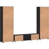  Set TV komoda s ladicama s policom Crna Konstruirano drvo | shoptok.hr