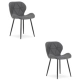 Mango stolica - siva eko koža / crne noge x 2 | shoptok.hr