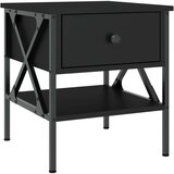 vidaXL Noćni ormarići 2 kom crni 40 x 42 x 45 cm od konstruiranog drva | shoptok.hr