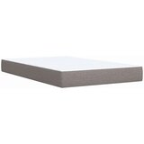 vidaXL Krevet s oprugama i madracem smeđesivi 120 x 190 cm od tkanine | shoptok.hr