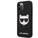Karl Lagerfeld Originalen ovitek KLHCP12MSLCHBK za iPhone 12 Pro črna silikonska zaščita - Choupetts head Cene