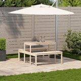  Stol za piknik 110 x 134 x 75 cm od masivne borovine | shoptok.hr