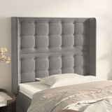 Uzglavlje s ušima svjetlosivo 103x16x118/128 cm baršunasto Cijene