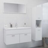 Maison Chic Komplet kopalniškega pohištva - Kopalniški sestavi visok sijaj bele barve inž. les, (21787690) | Shoptok.si