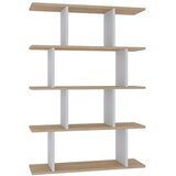 Kalune Design Bijela/prirodna polica za knjige u dekoru hrasta 90x127 cm Harmon - Cijene