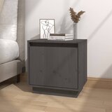 vidaXL noćni ormarić sivi 40 x 30 x 40 cm od masivne borovine Cijene