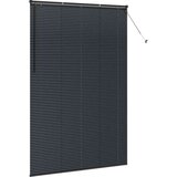 vidaXL Okenska roleta z zavesami Drugo Črna 140 x 220 cm Aluminij | Shoptok.si