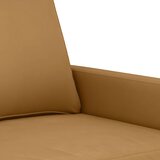  2-dijelni set sofa s jastucima smeđi baršunasti | shoptok.hr