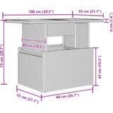 vidaXL 6-dijelni set vrtnog kauča s jastučićima crni poli ratan, 2-sjedalna vrtna sofa s jastučićima crni poli ratan | shoptok.hr