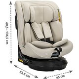 Lorelli Solaris autosjedalica i-size Isofix 360° 40-150 cm, Beige | shoptok.hr