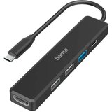 Hama USB-C HUB, 5 portova, 3 x USB-A, USB-C, HDMI