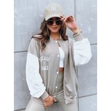 DStreet Damska kurtka bomber OLDSCHOOL CHICAGO ciemnobeżowa | Shoptok.si