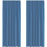 Voile zavjese s džepovima za šipke 2 kom. kraljevsko plave Plava 140 x 225 cm | Shoptok.si