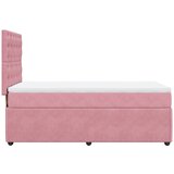 Box spring krevet s madracem ružičasti 100x200 cm baršunasti | shoptok.hr