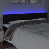  Uzglavlje crno 180 x 7 x 78/88 cm od tkanine | shoptok.hr