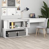 vidaXL Kutni radni stol bijeli 200 x 50 x 76 cm od iverice Cijene