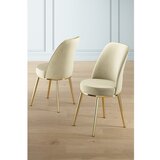 Hanah home Pefa set stolica, 45x91x42 cm, 6 dijelova, zlatno-krem boja | Eponuda.ba