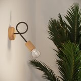 Nice Lamps Črna/v naravni barvi stenska svetilka Tumber – | Shoptok.si