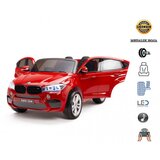 Olimp Sport Auto na akumulator BMW X6 model 229-1 Licencirani sa kožnim sedištem i mekim gumama Metalik Crveni | ePonuda.com