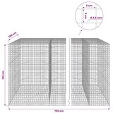  Gabion s žicom debljine 3 5 mm i mrežom 5x5 cm 750x100x150 cm - 100 cm 150 cm 750 cm | shoptok.hr