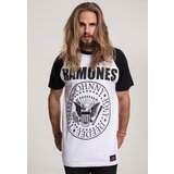 Merchcode Ramones Circle Raglan T-shirt wht/blk Cene