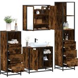 vidaXL 4-dijelni set kupaonskog namještaja boja hrasta drveni | shoptok.hr