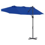  Senčnik Azur modra 372 x 198 x 243 cm Poliester in aluminij, (5000187722) | Shoptok.si