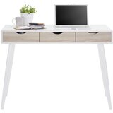 Actona Bela delovna miza s 3 predali v leseni izvedbi Neptun | Shoptok.si