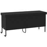 vidaXL Vrtna kutija za pohranu s kotačima crna 160x55x75 cm poliratana | shoptok.hr