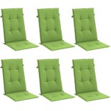  Jastuci za stolice 4 kom prošarano zeleni 120x50x4 cm tkanina | shoptok.hr