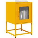 vidaXL Nočna omarica Gorčično rumena 36x39x60,5cm Hladno valjano jeklo | Shoptok.si