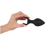 Black Velvets Black Velvet - silikonski analni dildo (3 deli) - črn | Shoptok.si