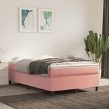 Box spring krevet s madracem ružičasti 120 x 200 cm baršunasti | shoptok.hr