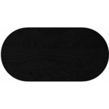 Stolna ploča tamnosmeđa 80x40x2 cm ovalna masivna hrastovina | shoptok.hr