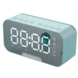 Onasi Digitalna ura z budilko, kozmetičnim ogledalom, Bluetooth zvočnikom in termometrom - mint Cene