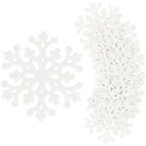 springos set božićnih ukrasa "Snježna pahulja", 6 cm, 8 komada, bijela Cijene