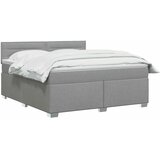  Boxspring krevet s madracem Svjetlosiva 160 x 200 cm Tkanina - Svjetlosiva 160 x 200 cm Dizajn linija | shoptok.hr