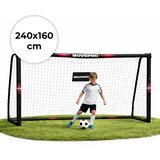 MOVEPRO Fudbalski gol sa mrežom 240 × 160 × 85 cm – Cene