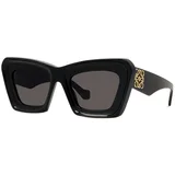 Anagram Black Cat Eye Sunglasses ONE SIZE (52) Črna/Siva